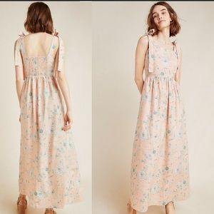 New Anthropologie Makenna Floral Maxi Dress NWT